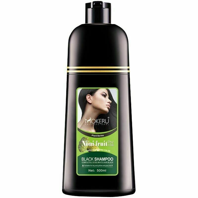 Maani NONI BLACK Professional Oil Hair Dye Shampoo - Fast Acting & Long Lasting Gray Coverage | 500 ML