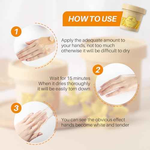 Honey Milk Wax Hand Mask Moisturizing Hydrating Nourishing Exfoliating Hand Film Hands Care 4.3 Oz