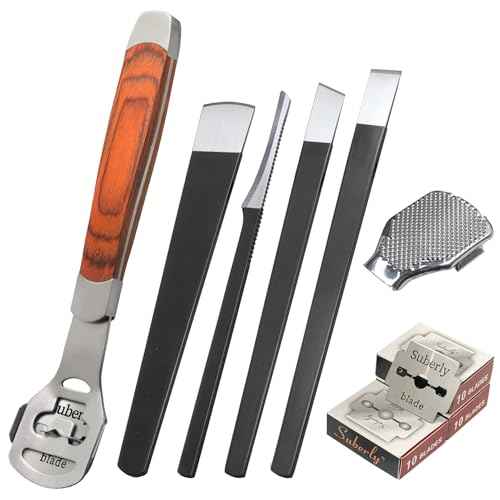 36 Pcs Callus Shaver for Feet Set, Foot Callus Shaver, (1 Stainless Foot File &1 Foot File Heads & 4 Pedicure Knife & 30 Replacement Slices Blades)