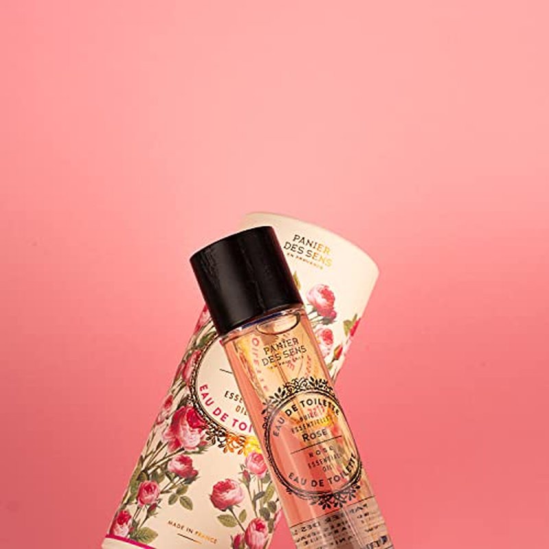 Panier des Sens - Rose Eau de Toilette 1.7 Floz - Floral & Feminine Fragrance - Daily Light Perfume for Women - Parfum Crafted in Grasse, France - Gifts for Her - Elegant Packaging
