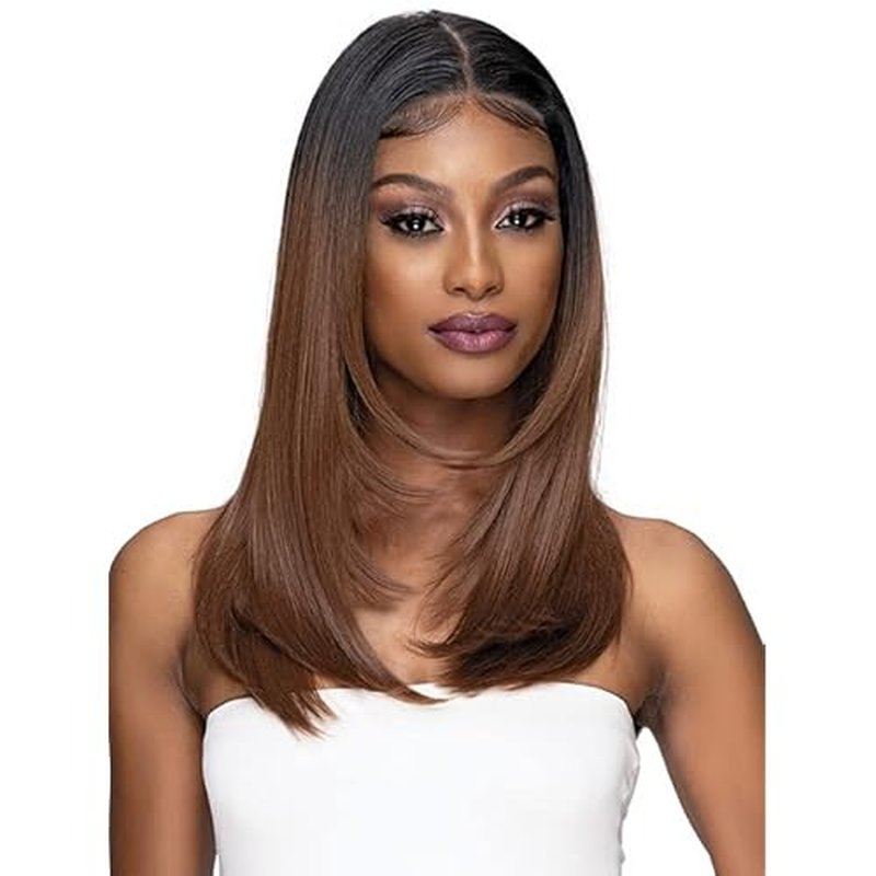 Janet Collection Melt 13x6 Frontal Part Lace Wig - POLINA (1B)