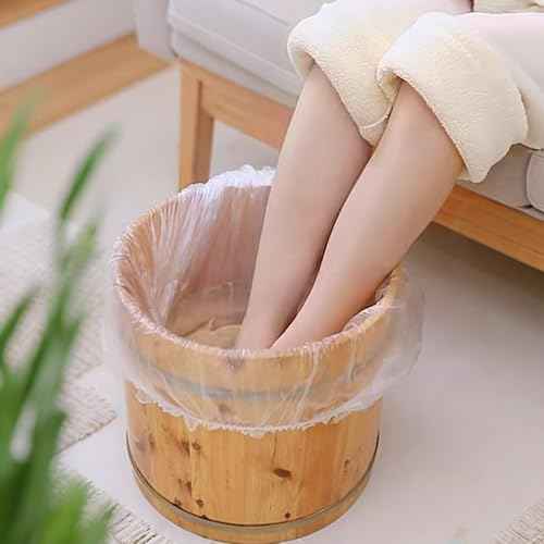 Transparent Pedicure Liners Disposable, Pedicure Bowl Liners with Elastic Band, Unbreakable Pedi Liners Disposable, Fits Most Pedicure Tub, for Pedicure Foot Spa Home Use (25pcs)