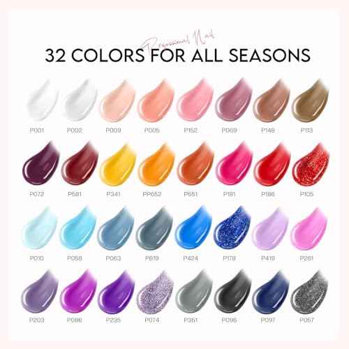 Poly Gel Nail Kit for Beginners: 32 Colors Gel Extension Nail Set with U V Lights for Starter DIY Nail Art Extension at Home Gifts for Ladies & Girls