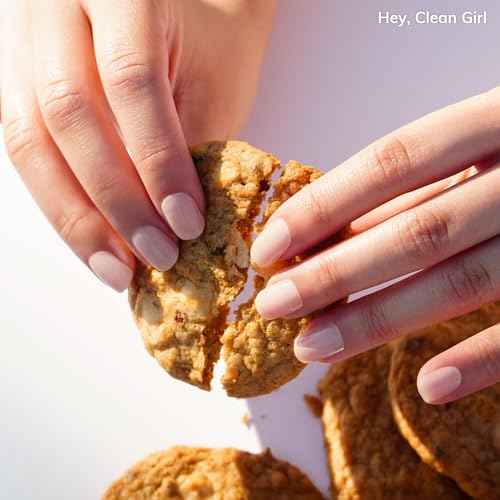 Heyhae Semi Cured Gel Nail Strips | Spring Nails No LED Lamp Needed Easy Apply & Remove | Includes 28 Strips, 1 Prep Pad, 1 Nail File & 1 Wooden Stick - Hey, Clean Girl