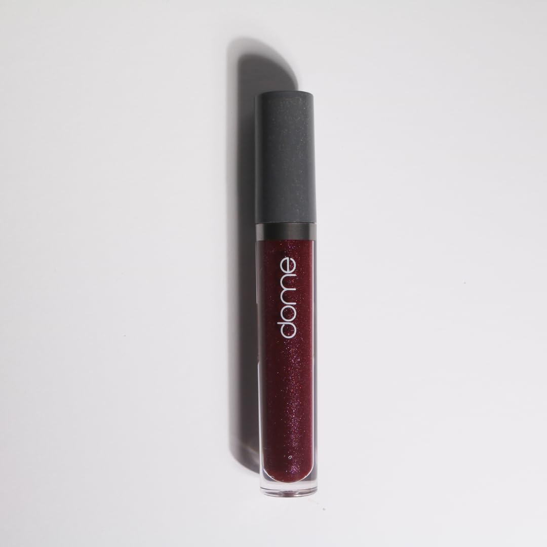 DOME BEAUTY Hydralust Lipgloss - Hydrating Lip Gloss for Glossy Lips, Lightweight, Non-Sticky Formula, Clean Beauty Lip Makeup, Moisturizing Shine, Vegan, Cruelty-Free (Frida, 0.20 oz)