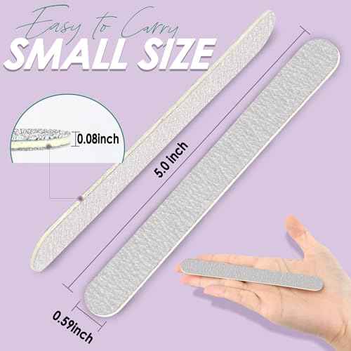 Professional Disposable Zebra Nail Files 100/180 Grit 5" Double Sided Emery Board Manicure Pedicure Tools 50Pcs