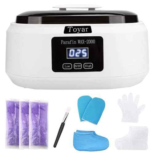 Paraffin Wax Machine for Hand and Feet£¬Touchscreen Paraffin Wax Warmer with 1.98lb Wax Moisturizing Paraffin Spa Wax Bath Kit, Large Capacity at Home for Smooth and Soft Skin£¨White£©