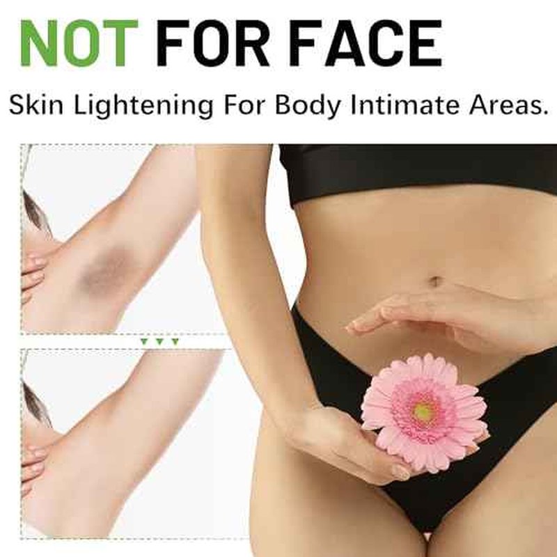 Skin Bleaching Cream for Intimate Areas & Body, Vitamin C Whitening for Underarms, Knees, Elbows, Inner Thighs, Bikini Line ? Sensitive Skin Whitening Lightening Cream for Women