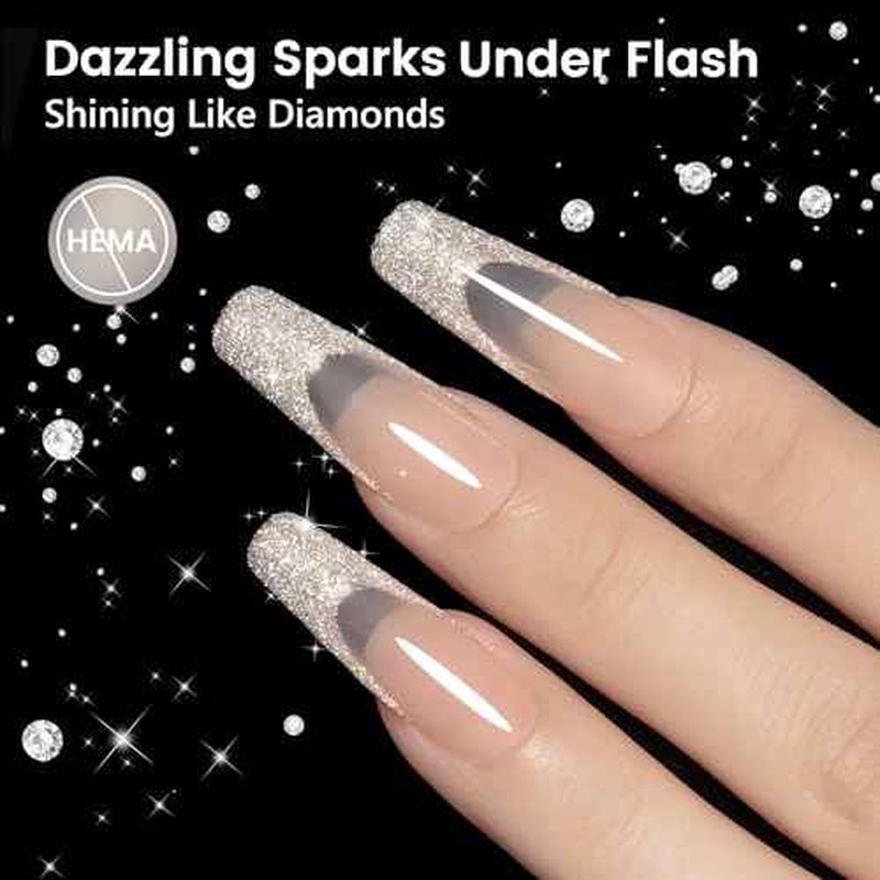 YTD Likomey Colorful Light Gold Reflective Glitter Gel Nail Polish,15ml Holographic Flash Diamond Shimmer Gel,Sparkly Shiny Fall Winter Salon Home Manicure UV Varnish,SZ503