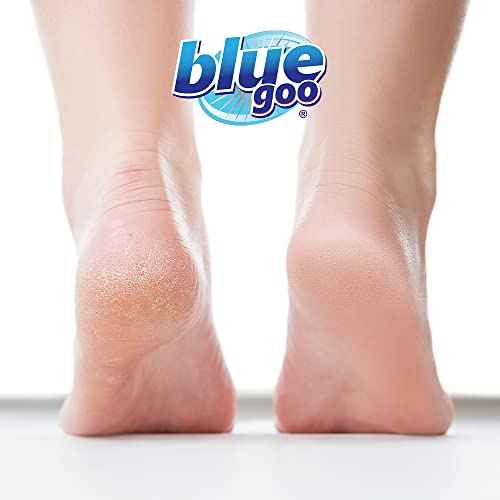 Blue Goo CRACKED HEELS & DRY HANDS Skin Softener for Dry Feet, Hands, Hydrating and Smoothing, Moisturizer, Dryness Relief, 2 Ounce, made with 100% PURE EMU OIL