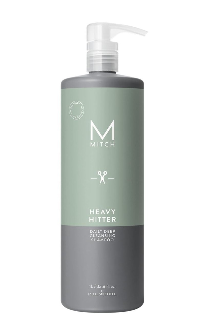 MITCH by Paul Mitchell Heavy Hitter Daily Deep Cleansing Shampoo for Men, For All Hair Types, 33.8 fl. oz.