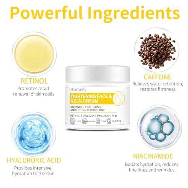 Neck Cream, Neck Creams for Tightening and Firming, Wrinkle Cream for Women, Skin Tightening Cream for Face, Neck, Chest & D?collet?.