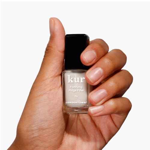 LONDONTOWN kur Nail Ridge Filler - Smoother - Strengthener - Filler for Damaged Uneven Nails - Fortifying, Self Leveling Base, Vegan, Cruelty Free, Paraben Free, 0.4 fl oz