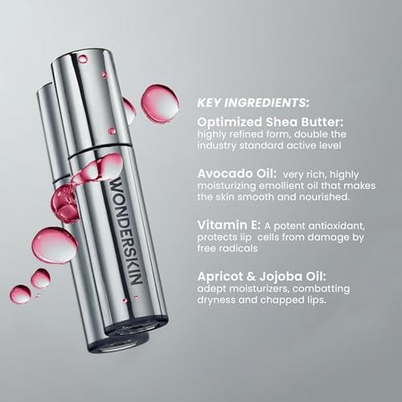 Wonderskin Lip Rehab Serum Oil (Kissed (2 Pack))