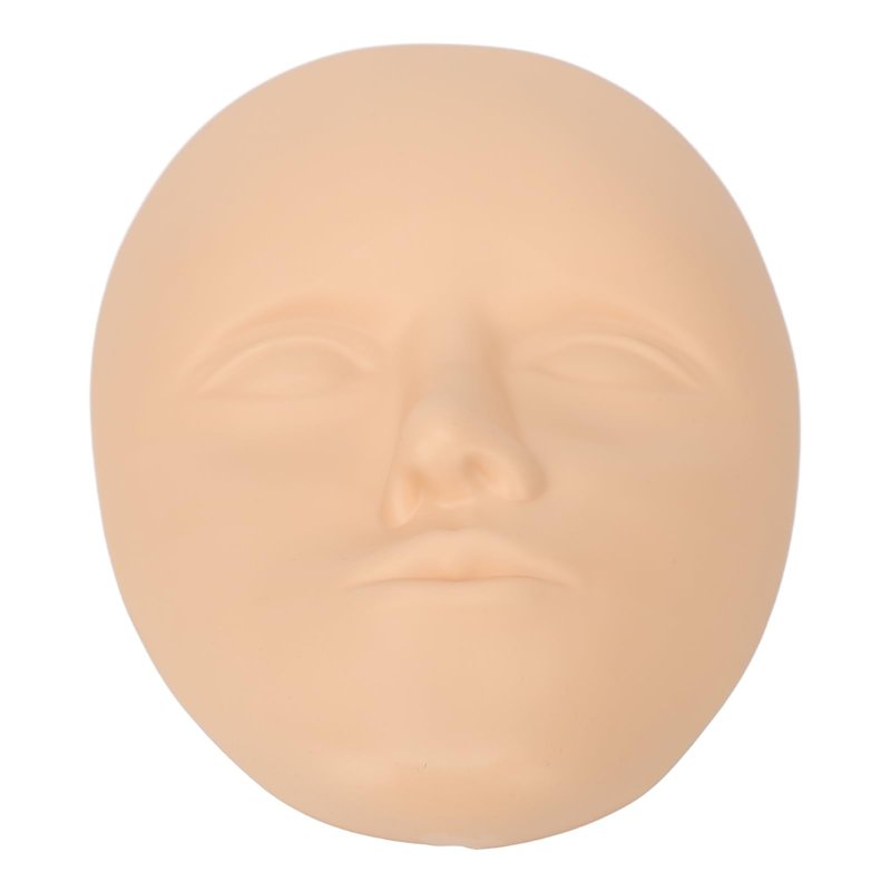 Face Practice Skin, 10 Pcs 3D Practice Face Skin Practice Skin Face Microblading Eyebrow Eye Lip Silicone Fake Skin for Beginners Experienced Artists