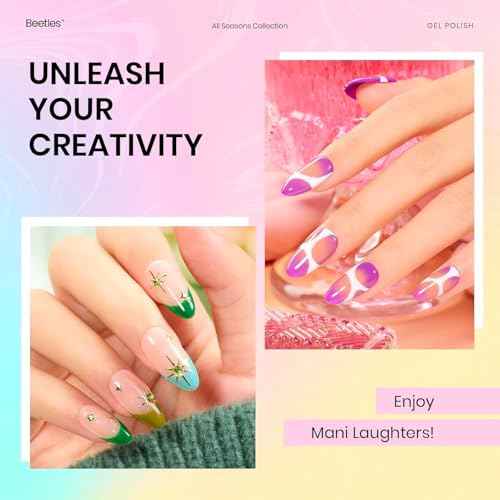 Beetles Winter Gel Polish 20 Colors Red Green White Black Nude Christmas Gel Nail Polish with Base Top Coat Trendy Colors Uv LED Lamp Salon DIY at Home Nails Gifts for Women Vibrant Subtle