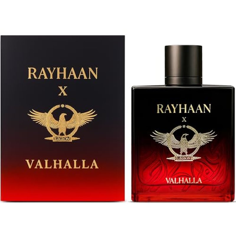 Rayhaan Valhalla ? Fruity, Gourmand, Woody, Ambery ? Eau de Parfum Spray Long-Lasting Fragrance for Unisex, 3.4 Ounce / 100 ml