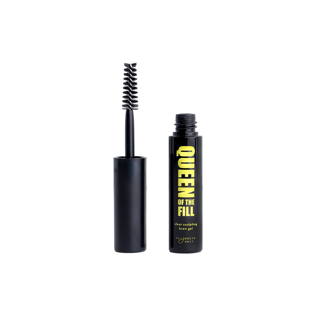 Elizabeth Mott - Thank Me Later Face Makeup Setting Spray and Queen of the Fill Clear Sculpting Brow Gel (2-Pack Bundle)