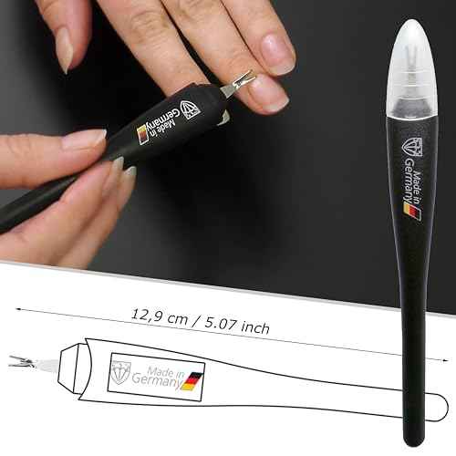 3 Swords Germany - Brand Quality Cuticle Knife Trimmer Remover Cutter (1pc.) Manicure Pedicure Grooming for Professional Finger & Toe Nail Care by 3 Swords, Made in Solingen Germany