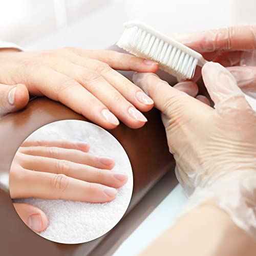 HOFASON 6 Pack Nail Brush for Cleaning Fingernails, Nail Brush Handle Grip Brush for Nail and Toenail Foot, Nail Dust Brush Manicure Pedicure Tools Scrubbing Brush Women Men Home Salon (Macaron)