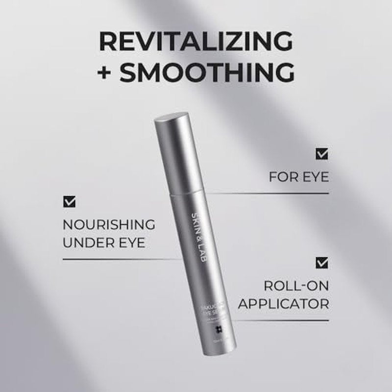 [SKIN&LAB] Anti-aging Rollers Duo Set, includes Bakuchiol Eye and Retinol Lifting Roller, Korean Vegan Skincare Gift Set, Gift for women, Christmas skincare gift set