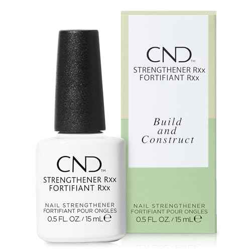 CND¢â Strengthener RXx, Nail Strengthener for Tougher, Stronger Nails & Protection for Thin Nails, 0.5 Fl Oz, 0.5 fl oz