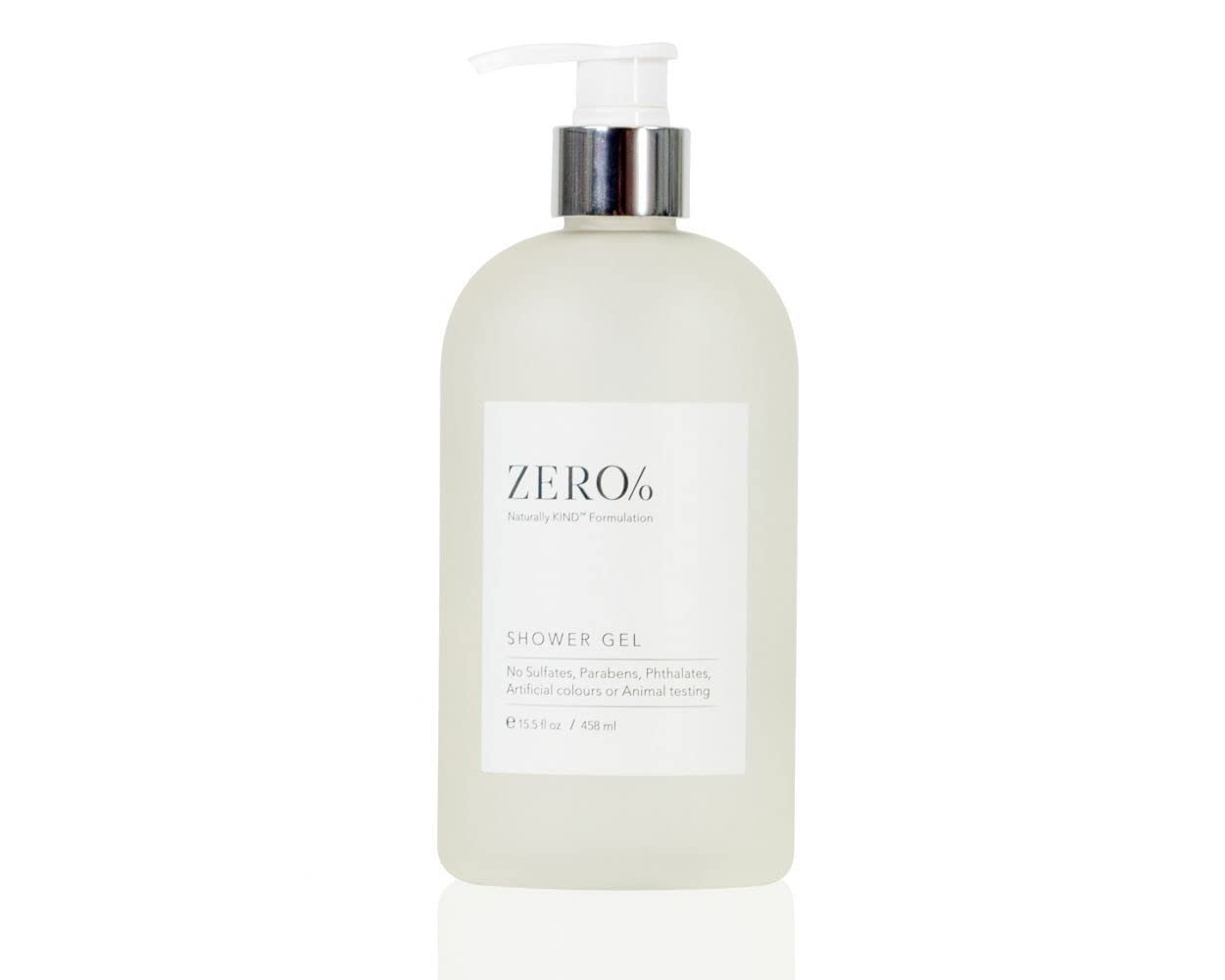Gilchrist & Soames Zero% Shower Gel – Naturally Kind Sulfate, Paraben & Cruelty-Free Liquid Body Wash for Men & Women, Fresh Botanical Scent Infused with Glycerin & Aloe for Hydrated Skin, 15.5 oz
