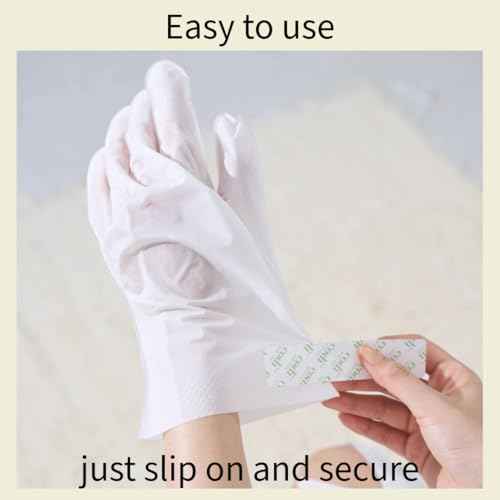 Relaxing Aroma Hand Mask 6 Pairs | Natural Scent | Soothes & Hydrates Dry Hands | Hydrating Hand Treatment for Rough Skin & Dry Cuticles | Home Spa Gloves | Korean Skincare (Peppermint)