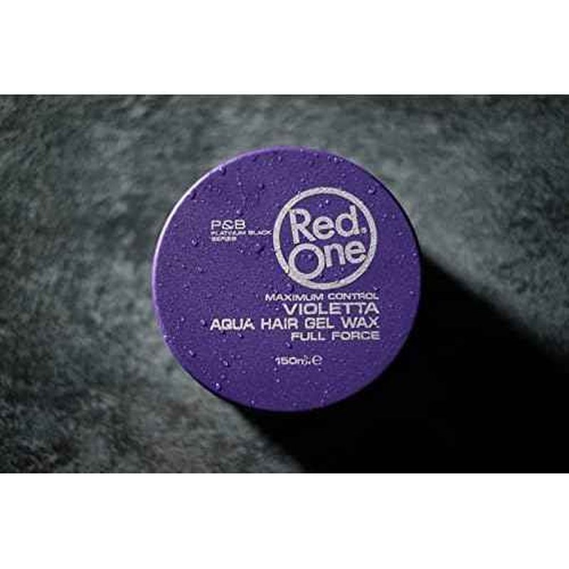 Redone Hair Styling Wax Violetta 150ml | Strong Hold & Maximum Control | Ultra Hold Gel Wax for Men & Women | Lavender Scent | Non-Sticky High Shine Finish | Professional Barber Hair Wax