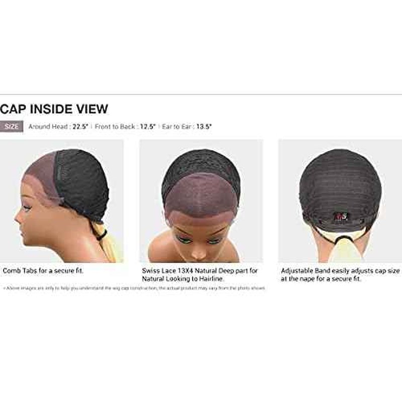 BOBBI BOSS HD Lace Front Wig MediFresh 13X4 Deep Lace MLF252 Regan (1B)