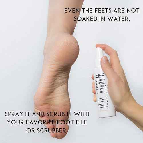 Callus Remover - Three Minutes Quick Fix- Foot File Rasp - Instant Foot Exfoliating Softener Peel Spray, Heels Callus Scrubber File - Home Spa Pedicure Treatment. Wonder Pedi