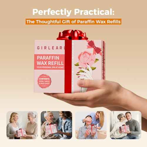 Paraffin Wax Refills 10 Packs Unscented for Paraffin Wax Bath Machine - for Dry Cracked Skin on Hands, Feet, Elbows - Moisturizing Hydration to Relieve Stiff Muscles & Joints