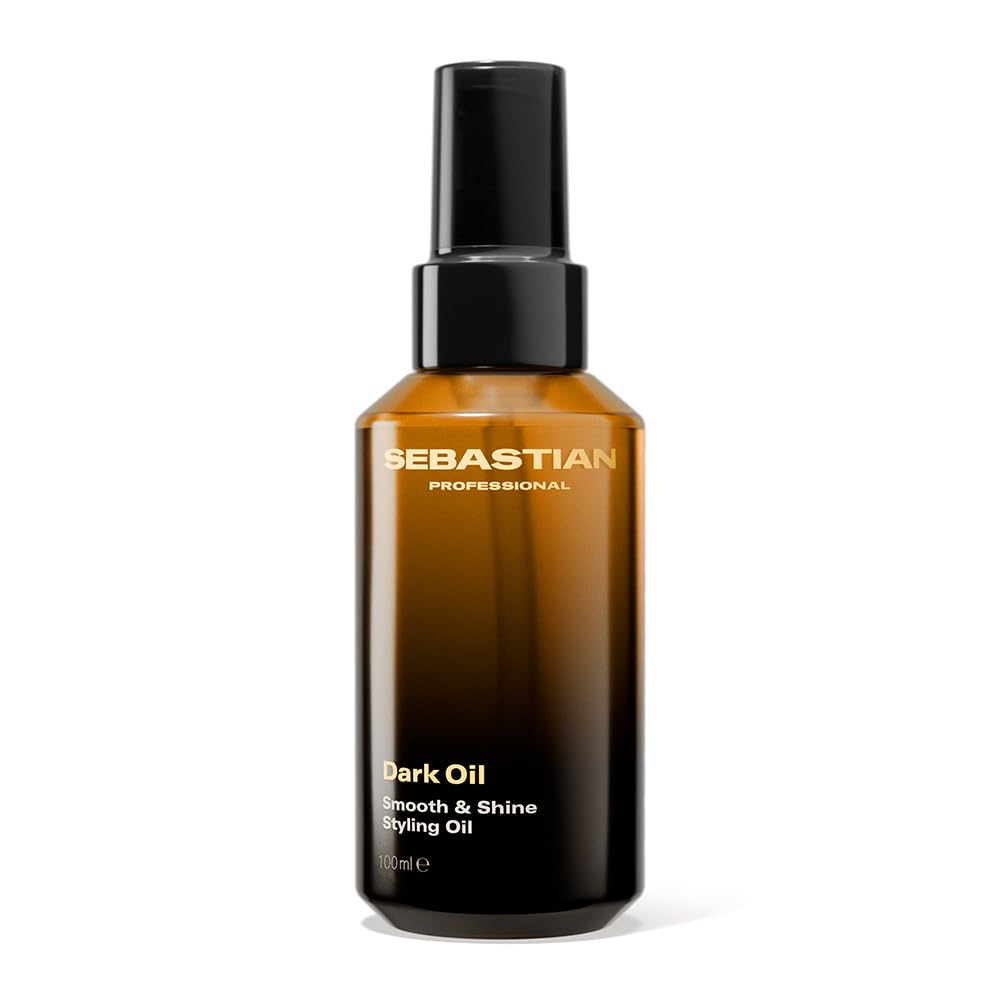 Sebastian Professional Dark Oil Lightweight Hair Styling Oil | Infused with Sandalwood, Cedarwood, & Argan Oils | 3.2 fl oz