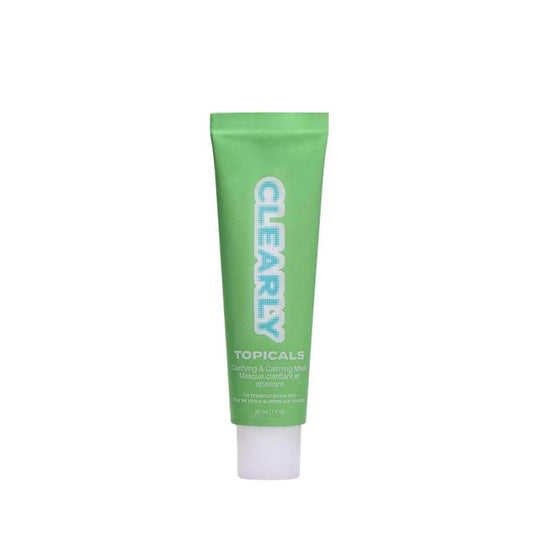 Topicals Clearly Breakout, Clarifying + Calming Mask for Acne-Prone Skin | Reduces Breakouts & Redness | Clinical-Strength, Dual-Acid Formula with Hypochlorous Acid | Vegan, Cruelty-Free (2 oz)