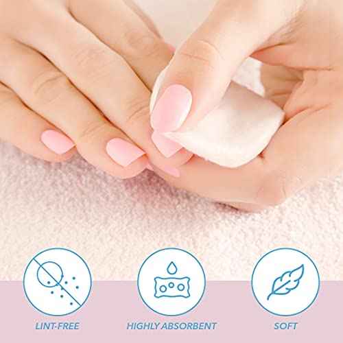 ForPro Professional Collection Premium Nail Wipes, Lint-Free Cotton Wipes for Removing Nail Polish, 1.75", 240-Count