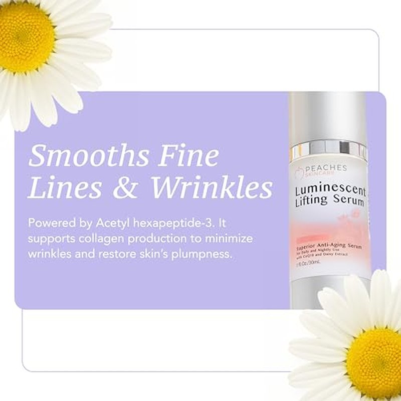 Face Tightening and Lifting Serum ? Anti-Aging Formula with Peptides and Vitamins A, B, C & E ? Vegan Skincare for Firm, Radiant Skin ? Luminescent Lifting Serum (1 fl. oz)