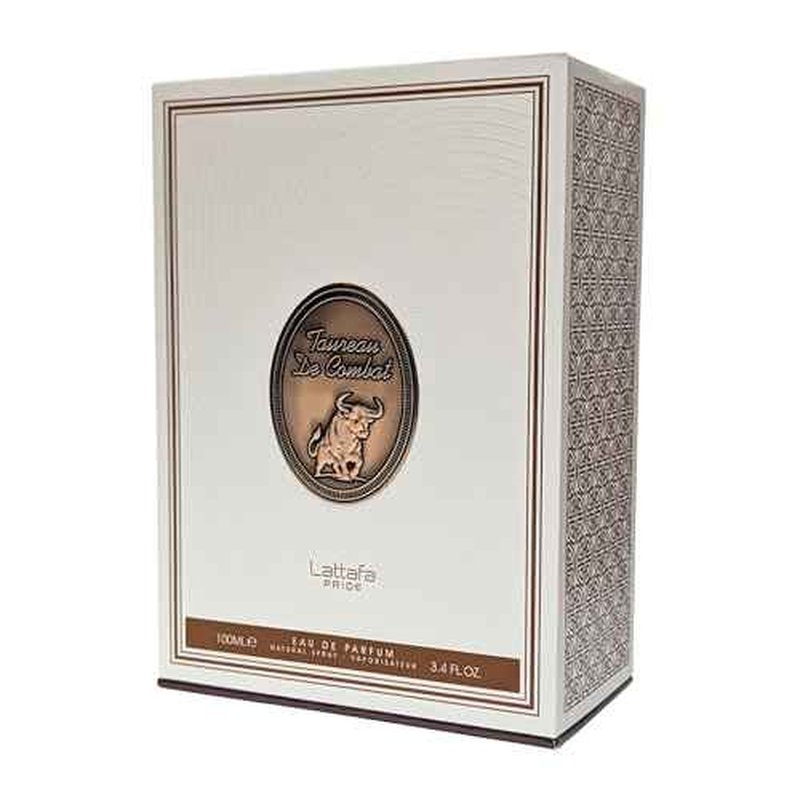 Lattafa Pride Taureau De Combat Eau de Parfum Spray 100ml (3.4 oz) | Bold Amber, Tobaco & Vanilla Fragrance | Long-Lasting Warm Spicy Scent with Cardamom & Cinnamon