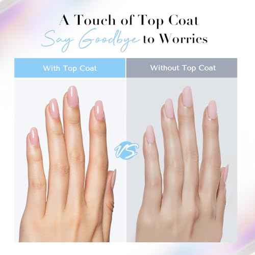 AZUREBEAUTY Natural Top Coat Nail Polish ? Clear, Quick Dry, Long Lasting, Glossy Shine, Air Dry Formula, Smooth Finish, Nail Lacquer for Manicure & Nail Art, Salon-Quality