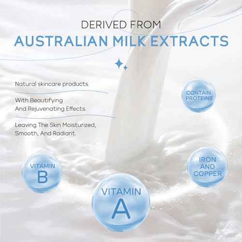 Milk Skin Care Sets&Kits,Beauty Gift Sets for Teenage Girls,Skincare Set-Cleanser,Eye Cream,Moisturizer, Sunscreen,Hand Wax,Cream,Facial Kits for Women,Deep Hydrating (One Size, Milk StyleA)