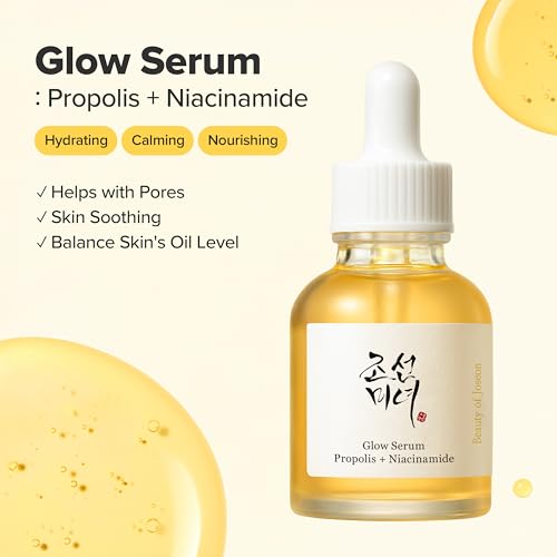 Glow Serum Propolis & Niacinamide 30ml | Hydrating Face Moisturizer 50ml | Korean Skincare Set
