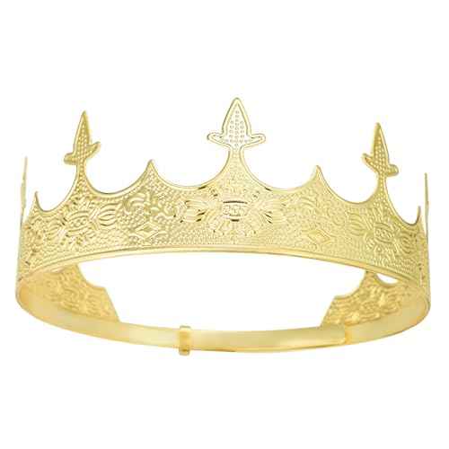 King Crown for Men Crowns Tiara for Birthday Party Costume