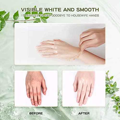 VIOLA HOUSE Hand Mask, Hand Peeling Masks, Hands Care Exfoliate Hydrating, Hands Skin Repair Renew Mask Wax For Cracked Hands, Dry, Aging Hands 150g(Avocado & Aloe)