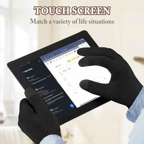 MIG4U Moisturizing Beauty Gloves Touch Screen Overnight Sleeping Glove Large for Men SPA, Dry Hands, Nighttime Lotion, UV Protection, Cosmetic Treatment, XL Black 1 Pairs
