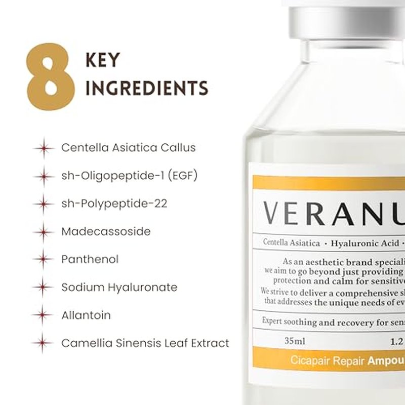 Cicapair Repair Ampoule ? Cellular Communication Serum with Centella EV & 7-Peptide Matrix | Post-Treatment Recovery & Elasticity Boost | MicroFusion Ready for 2X Repair (1.2 fl oz / 35 mL)