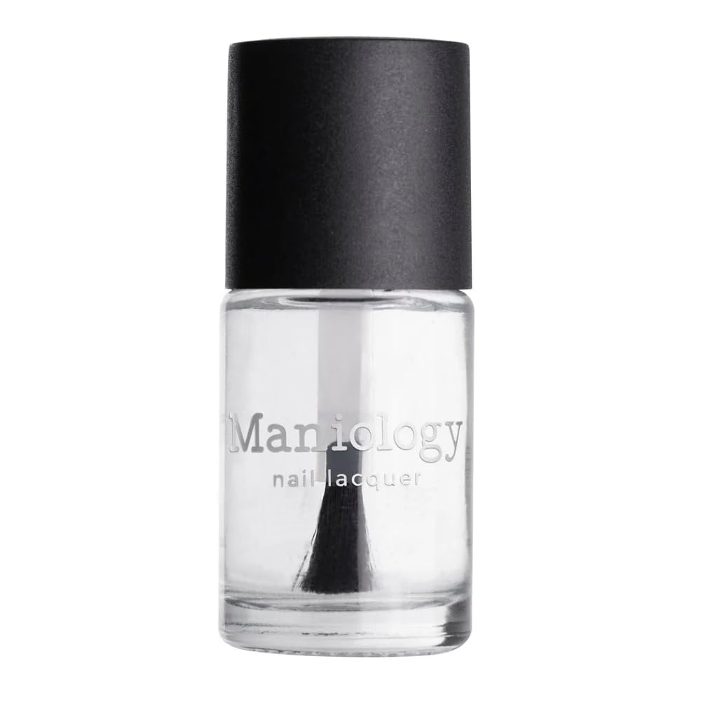 Maniology Black & White Nail Polish Duo - Smudge-Free Top Coat | 3-Piece Set | 13ml Bottles for Stamping & DIY Manicures