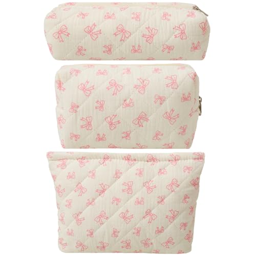 LYDZTION Makeup Bag Cosmetic Bag for Women,1Pcs Large Capacity Makeup Bags and 1Pcs Pencil Case Makeup Brushes Storage Bag Travel Toiletry Bag Organizer