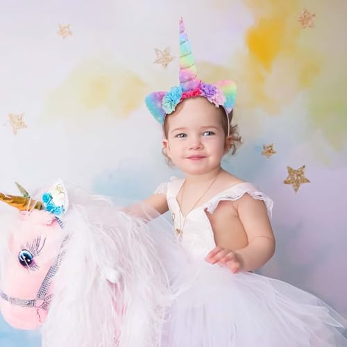 Unicorn Headband for Girls Horn Hairbands Cosplay Birthday Party Head Bands Halloween Christmas Hair Accessory