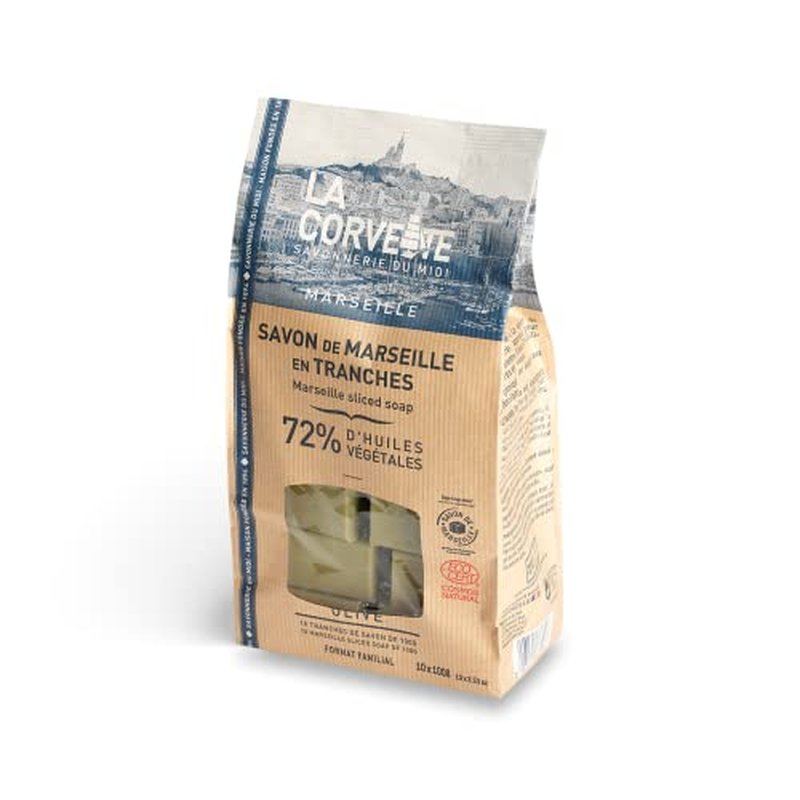 La Corvette bag of OLIVE Marseille soap, bulk 1kg : 10x100g - COSMOS NATURAL