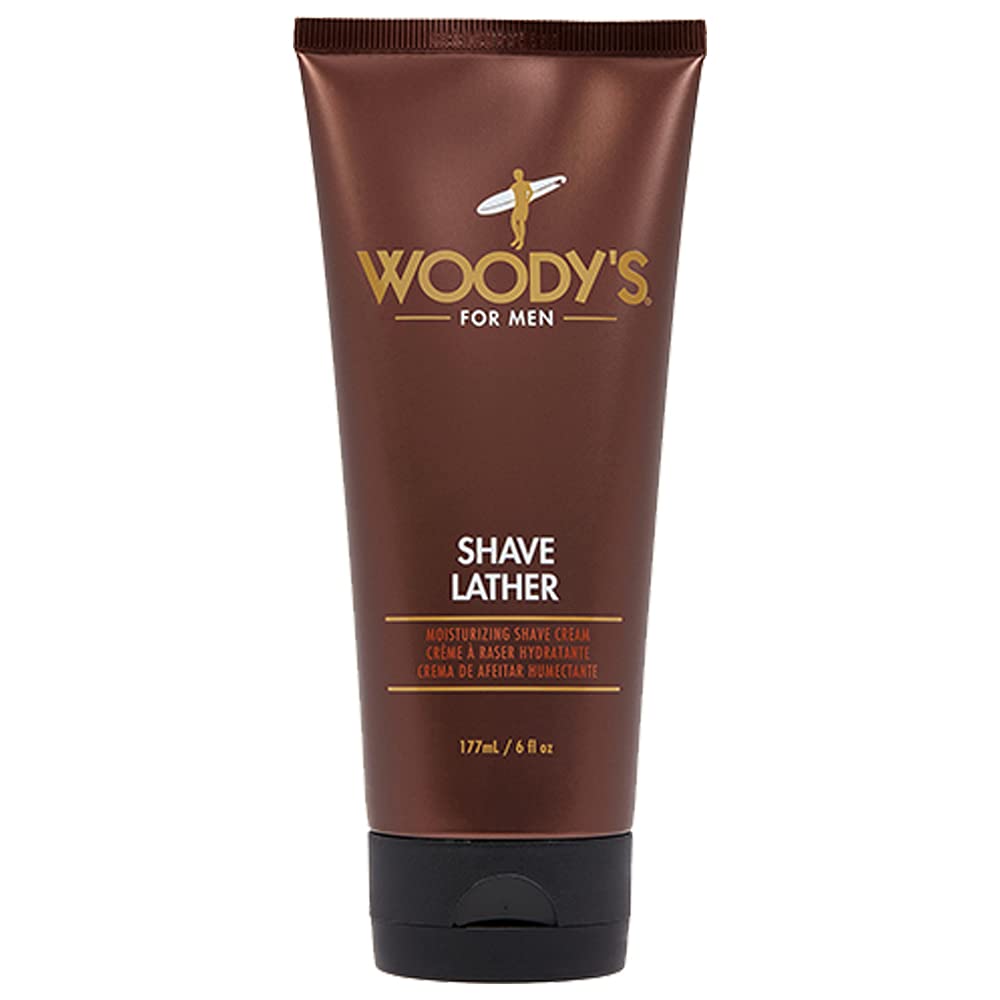 Woody's Shaving Essentials - Ultra-Smooth Shave Butter for Men | Moisturizing Cream for Sensitive Skin, 6 Fl Oz