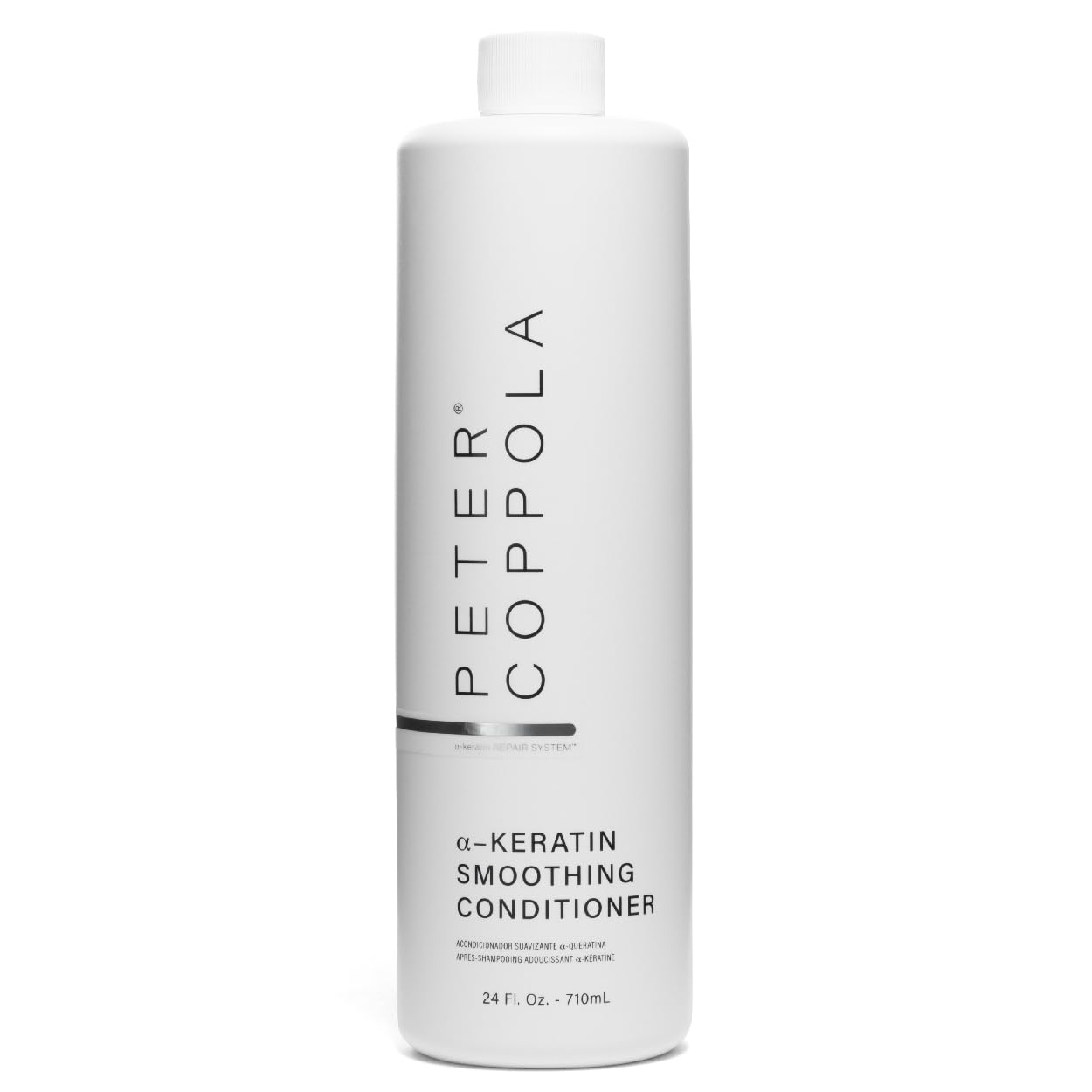PETER COPPOLA a-keratin Smoothing Conditioner - Detangles, Nourishes, Eliminates Frizz, Smooths And Restores Shine - Infused With Argan Oil, Jojoba, Coconut Oil And Grape Seed Oil (24 oz)